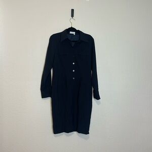 Marisa Minicucci Wool‎ Button Shirt Dress Size 12